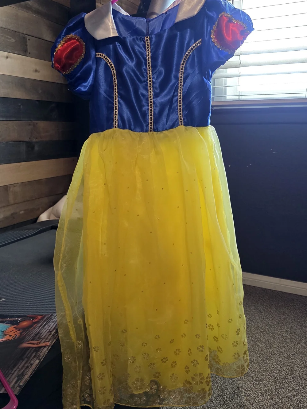 Disney Blue Elsa Snowflake Sparkle Costume Dress - Picture 7 of 7